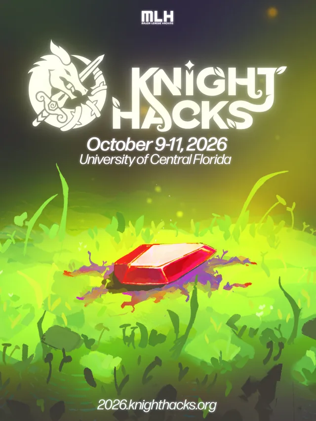 Knight Hacks IX flyer, designed for Knight Hacks